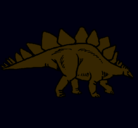 Dibujo Stegosaurus pintado por saritapaez.