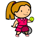 Dibujo Chica tenista pintado por Cintta