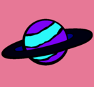 Dibujo Saturno II pintado por 380p4