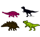 Dibujo Dinosaurios de tierra pintado por marrcs