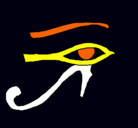 Dibujo Ojo Horus pintado por sebastian