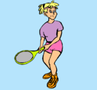 Dibujo Chica tenista pintado por oscar