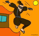 Dibujo Ninja II pintado por ANDRES