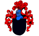 Dibujo Escudo de armas y casco pintado por ruben