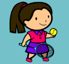Dibujo Chica tenista pintado por kiwii