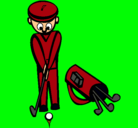 Dibujo Jugador de golf II pintado por anelialejandra