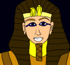 Dibujo Tutankamon pintado por jak