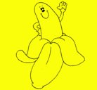 Dibujo Banana pintado por valitox