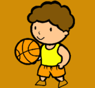 Dibujo Jugador de básquet pintado por andy