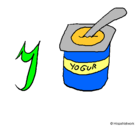 Dibujo Yogur pintado por alfredo