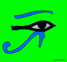 Dibujo Ojo Horus pintado por marta