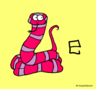 Dibujo Serpiente pintado por estela