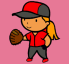Dibujo Jugadora de béisbol pintado por franyimar