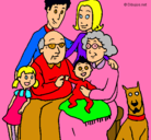 Dibujo Familia pintado por RICA