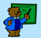 Dibujo Profesor oso pintado por linebruleloki