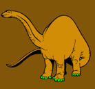 Dibujo Braquiosaurio II pintado por benjamin