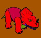 Dibujo Triceratops II pintado por krn