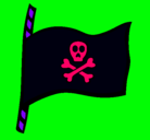 Dibujo Bandera pirata pintado por mada_loka