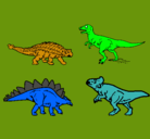 Dibujo Dinosaurios de tierra pintado por andres