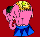 Dibujo Elefante actuando pintado por Brianny