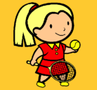 Dibujo Chica tenista pintado por 2201