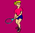 Dibujo Chica tenista pintado por THIAREYVICENTE