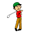 Dibujo Jugador de golf pintado por sahiry2