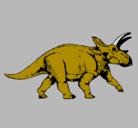 Dibujo Triceratops pintado por ALEX