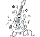 Dibujo Guitarra eléctrica pintado por dhvgfhj