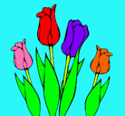 Dibujo Tulipanes pintado por ALLISSON