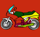 Dibujo Motocicleta pintado por lalo