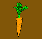 Dibujo zanahoria pintado por yulibeth