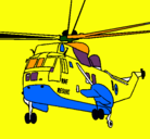 Dibujo Helicóptero al rescate pintado por gueriittO