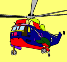 Dibujo Helicóptero al rescate pintado por manel