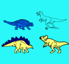 Dibujo Dinosaurios de tierra pintado por camilo