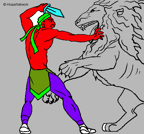 Gladiador contra león