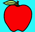 Dibujo manzana pintado por EMILY