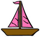 Dibujo Barco velero pintado por cesia