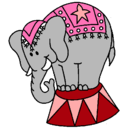 Dibujo Elefante actuando pintado por daniiyydannaa