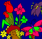 Dibujo Fauna y flora pintado por valentinalaracruz
