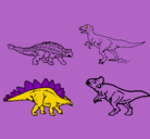 Dibujo Dinosaurios de tierra pintado por daniel