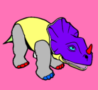 Dibujo Triceratops II pintado por pere