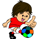 Dibujo Chico jugando a fútbol pintado por WASAROTOROKER