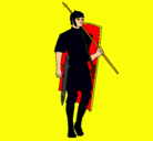 Dibujo Soldado romano pintado por ismael