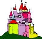 Dibujo Castillo medieval pintado por aileen