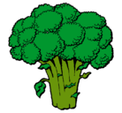 Dibujo Brócoli pintado por paula