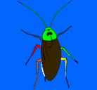 Dibujo Cucaracha grande pintado por lopsim