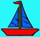 Dibujo Barco velero pintado por saragt