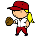 Dibujo Jugadora de béisbol pintado por brenditap