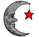 Dibujo Luna y estrella pintado por GLORIAPEREZ